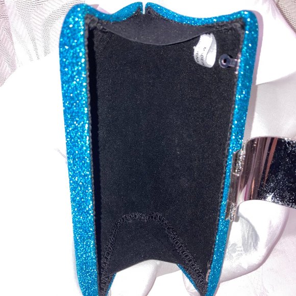 🔥HOST PICK🔥AQUAMARINE COCKTAIL BAG w/ JEWELED CLASP & DETACHABLE CHAIN STRAP - Picture 10 of 10